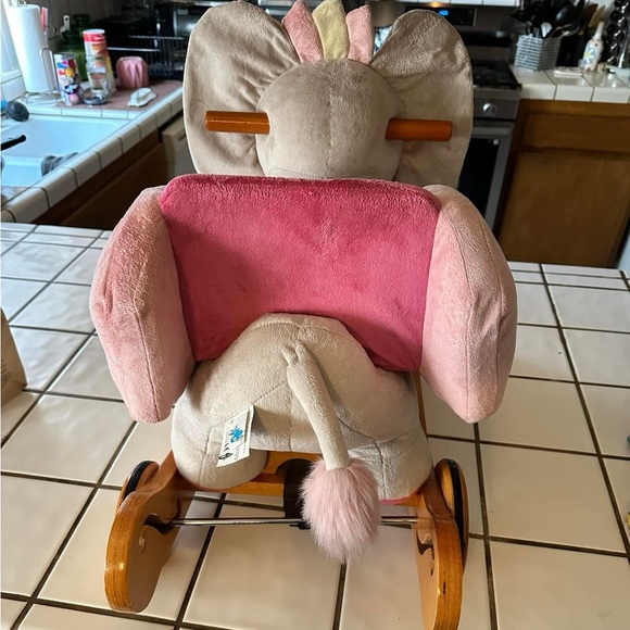 Toddler Plush Elephant Rocking Horse for girl - Picture 3 of 4